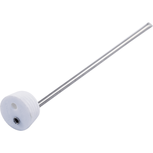15" stainless steel thermowell and a #10 silicone stopper